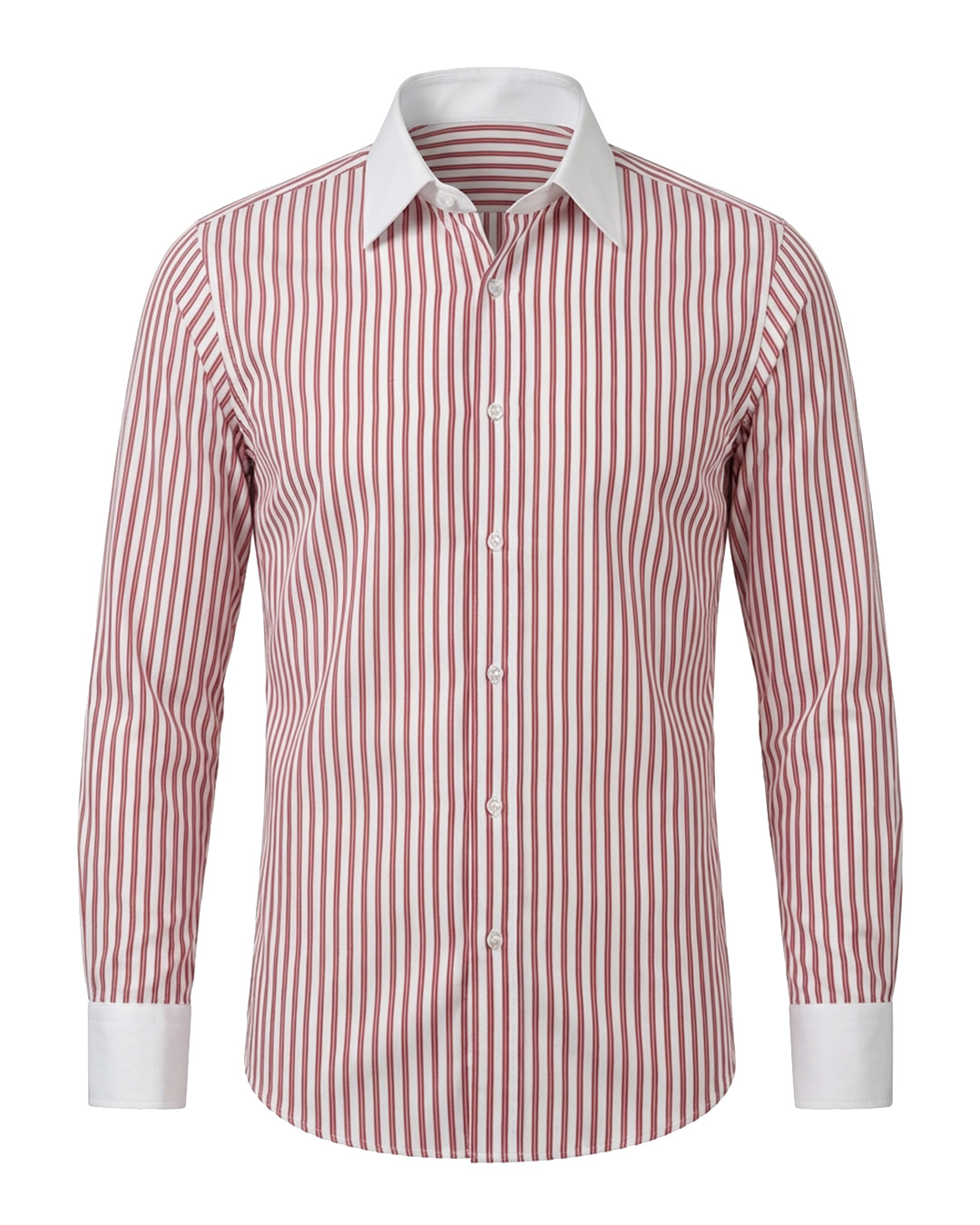 Charles Skjorte Rød Striped